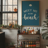 Coastal Invitation in Teal Depths