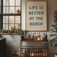 Coastal Wisdom in Teal Typography