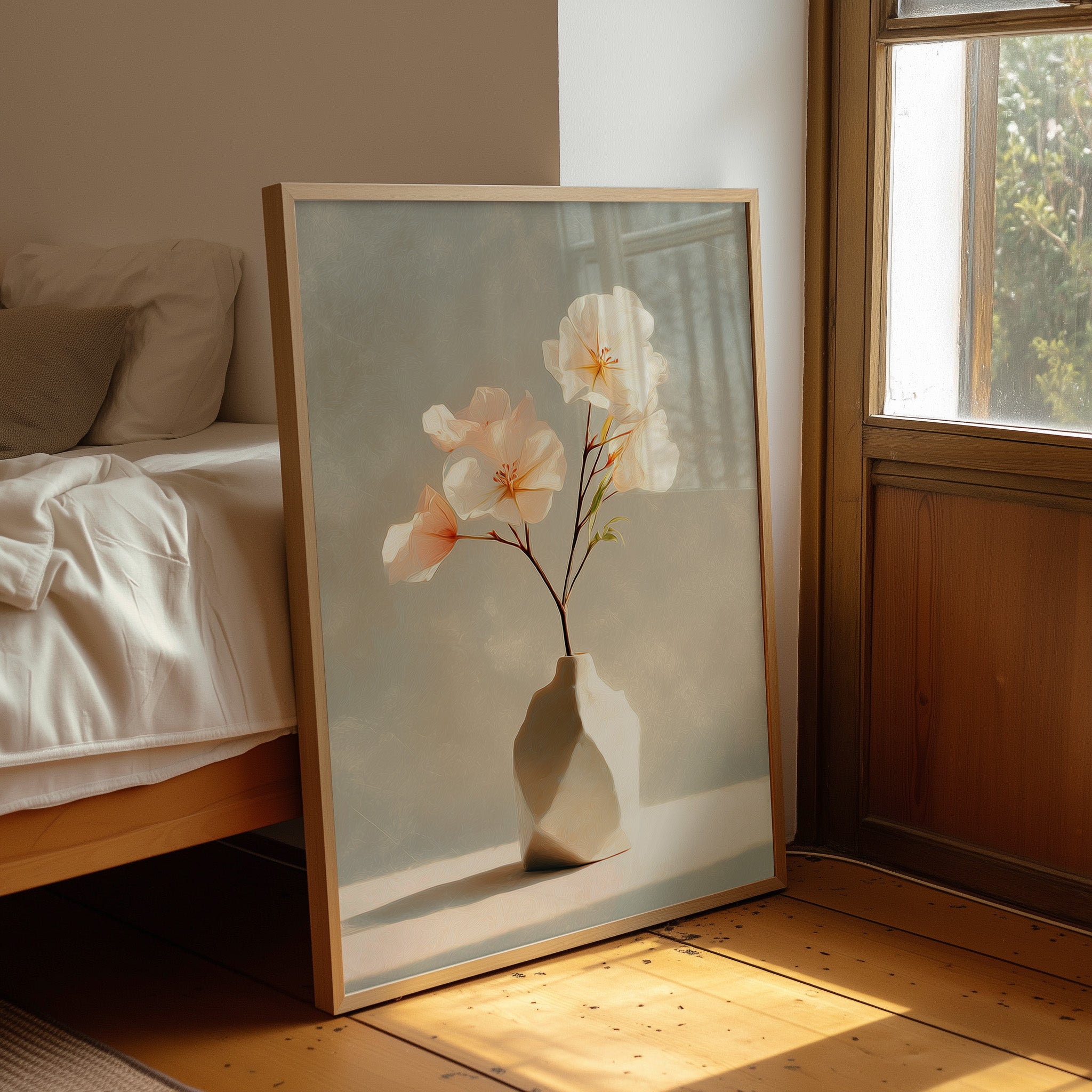 Delicate Blossoms in Blush and Cream