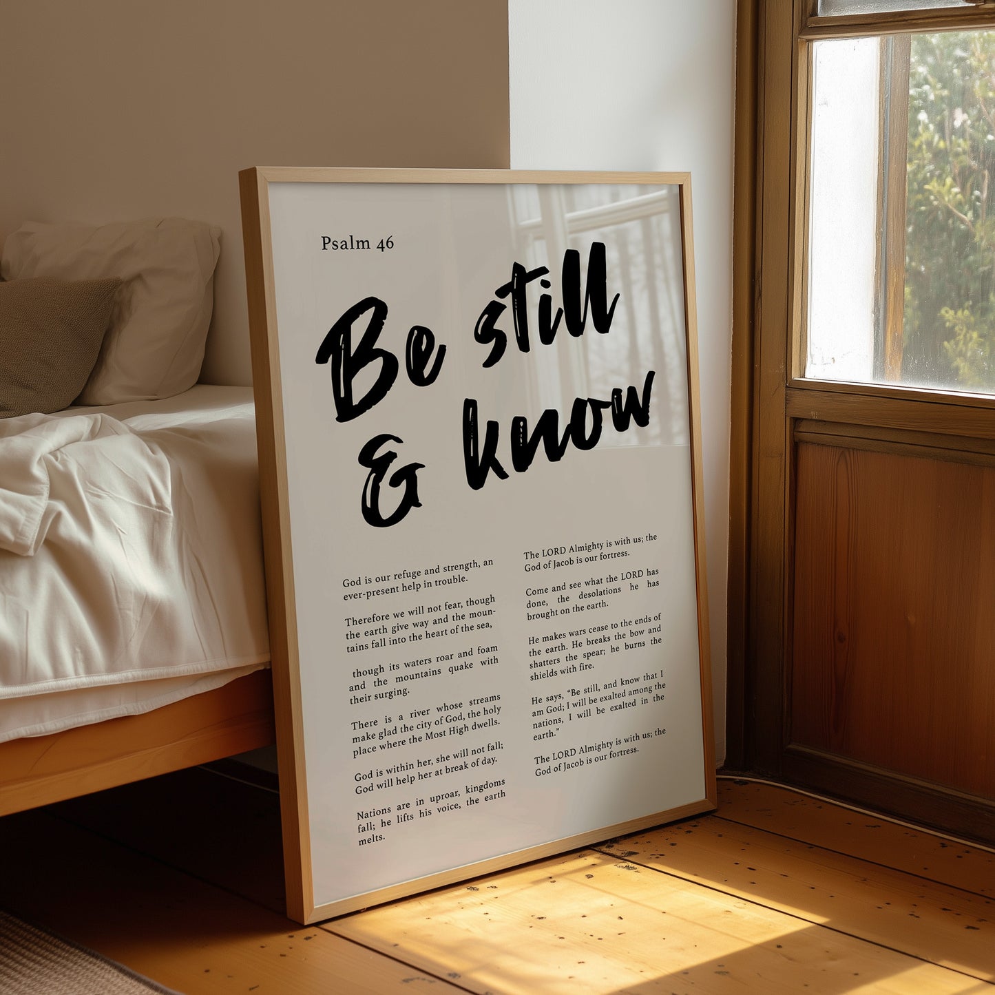Sacred Stillness: Psalm 46 Typography