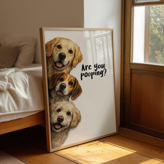 Bathroom Buddies: The Canine Surveillance Squad