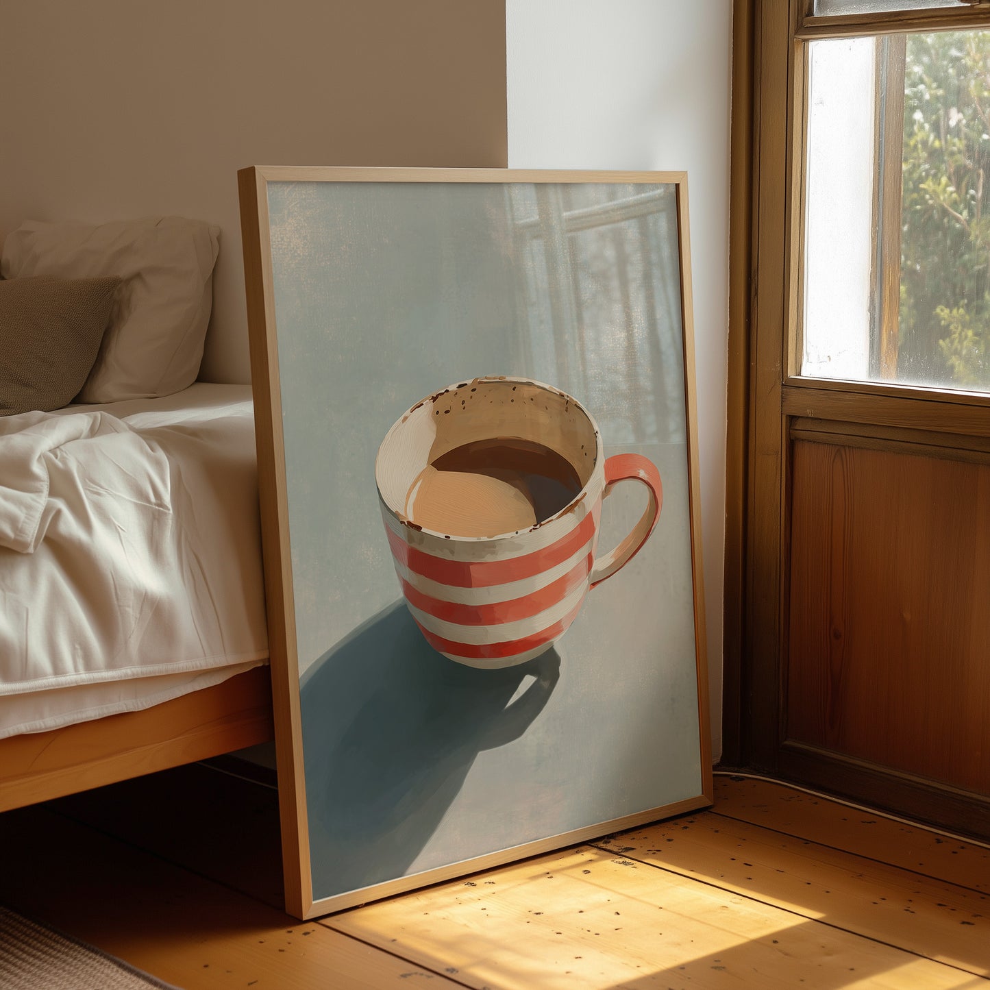 Morning Brew in Coral Stripes
