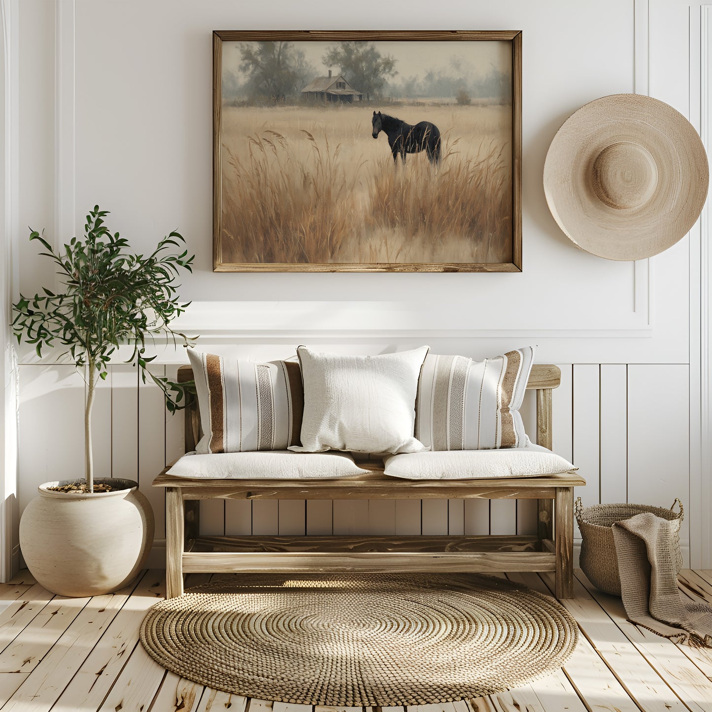 Ebony Horse in Amber Meadows