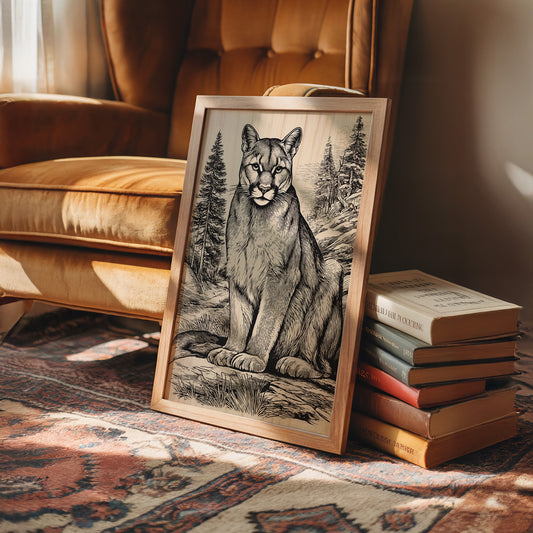 A Mountain Lion's Quiet Vigil