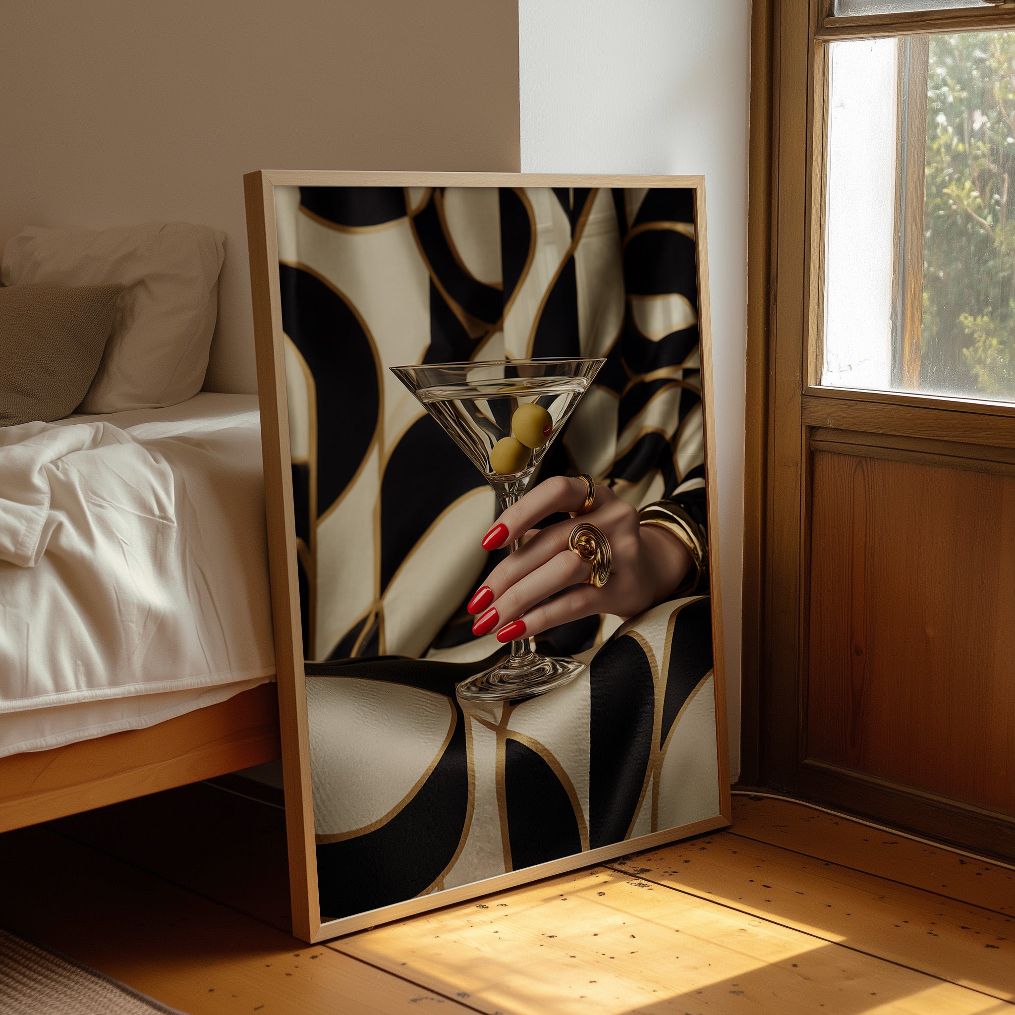 Gilded Elegance: Martini Moment