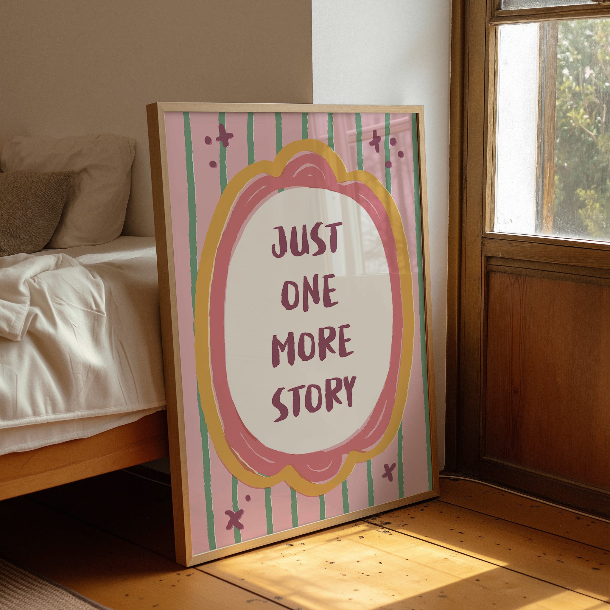 Bedtime Plea in Pastel Frame