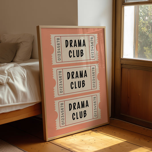 Stage Tickets in Coral Symmetry