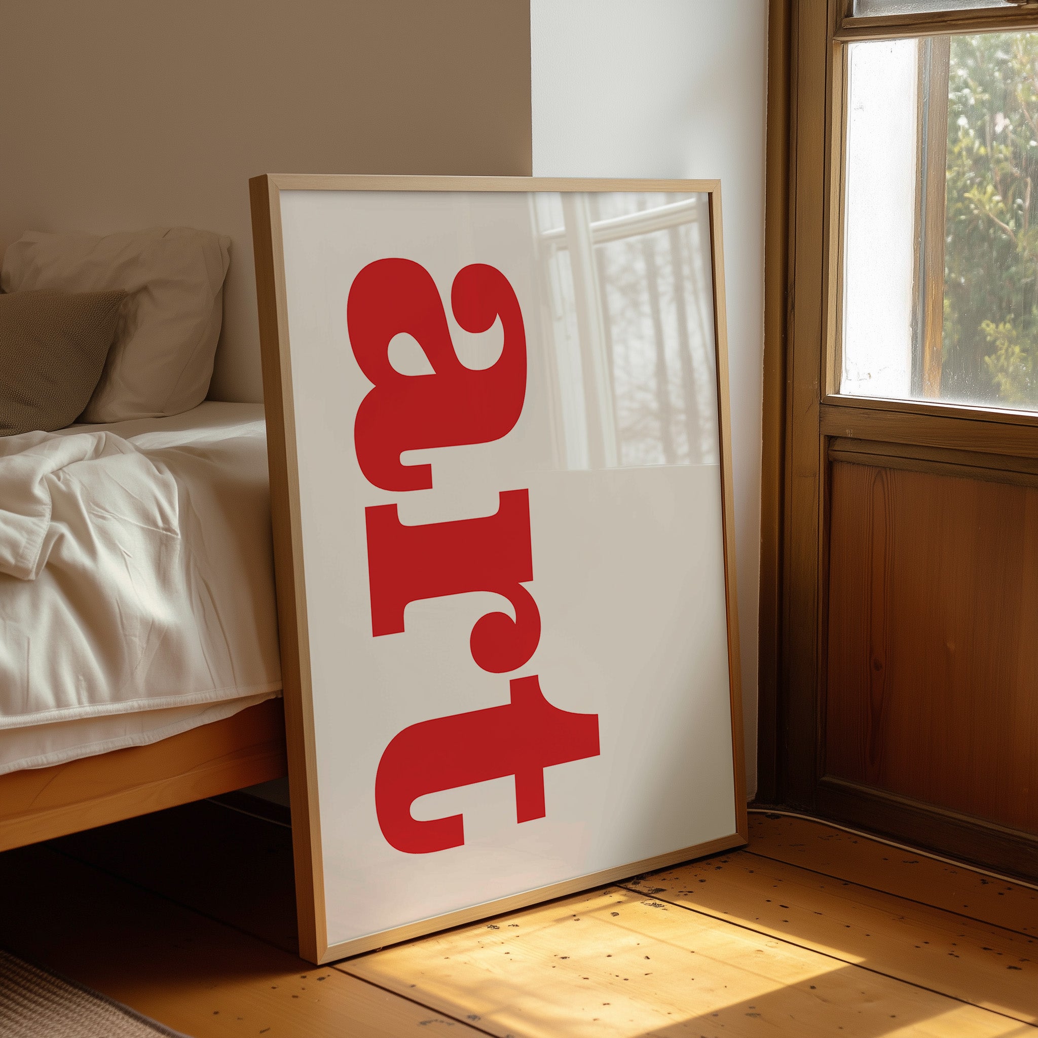 Art Crimson Typography: Vertical Declarations