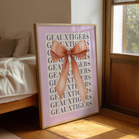 Purple Pride Wrapped in Coral Silk