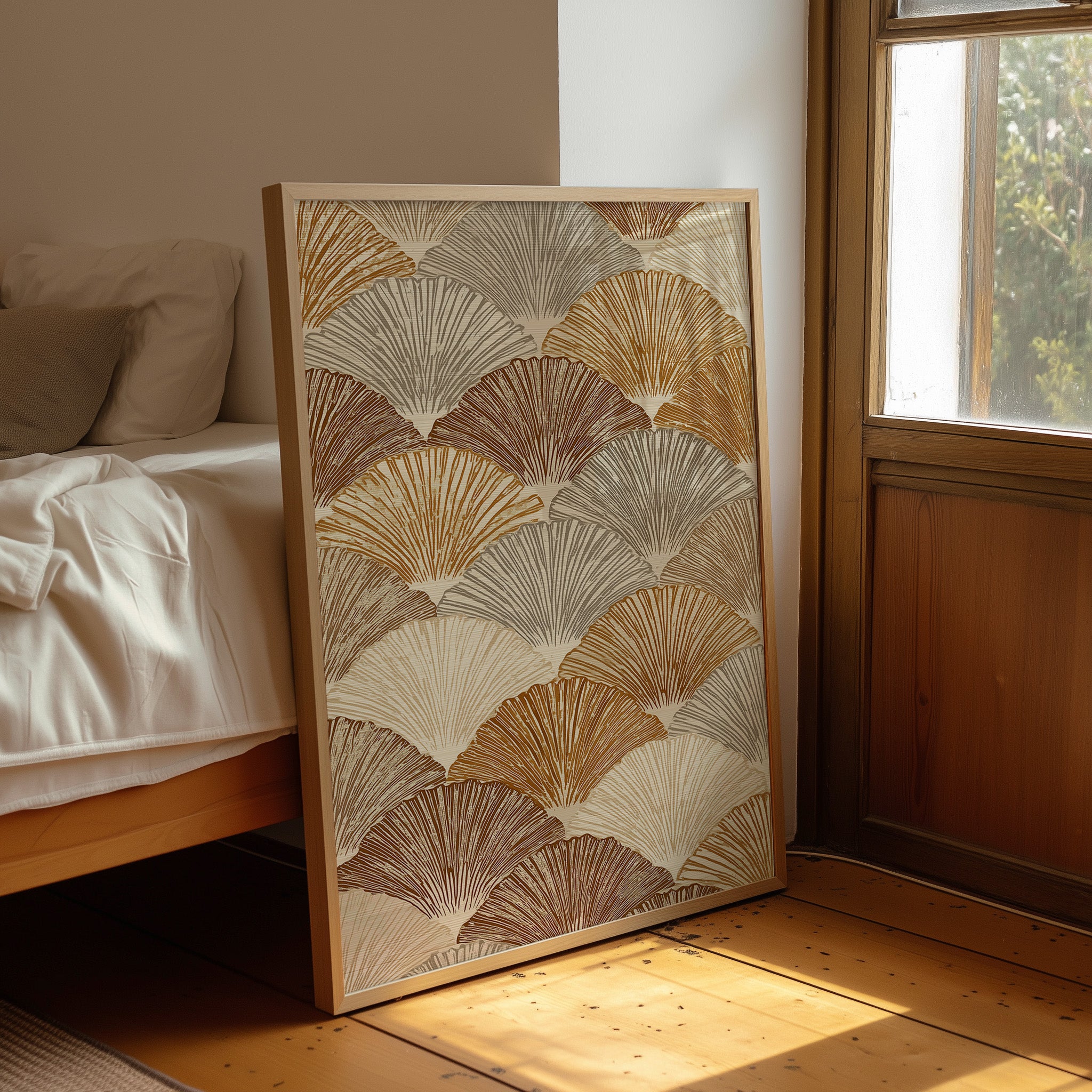 Golden Fans Unfold In Rhythm