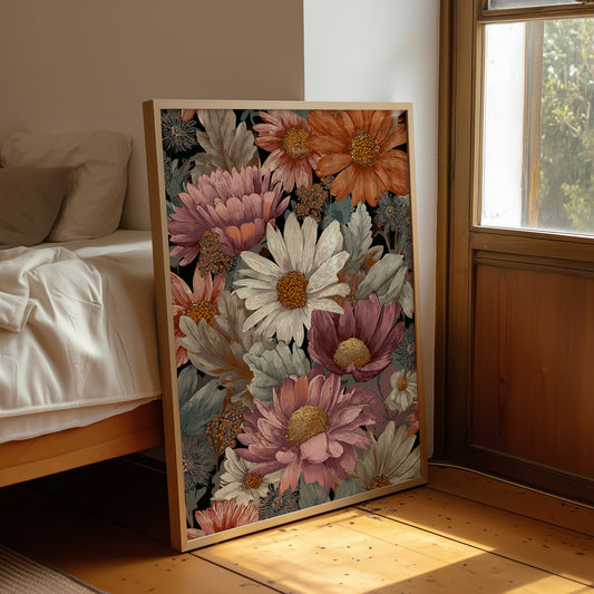 Copper Blooms In Midnight Garden