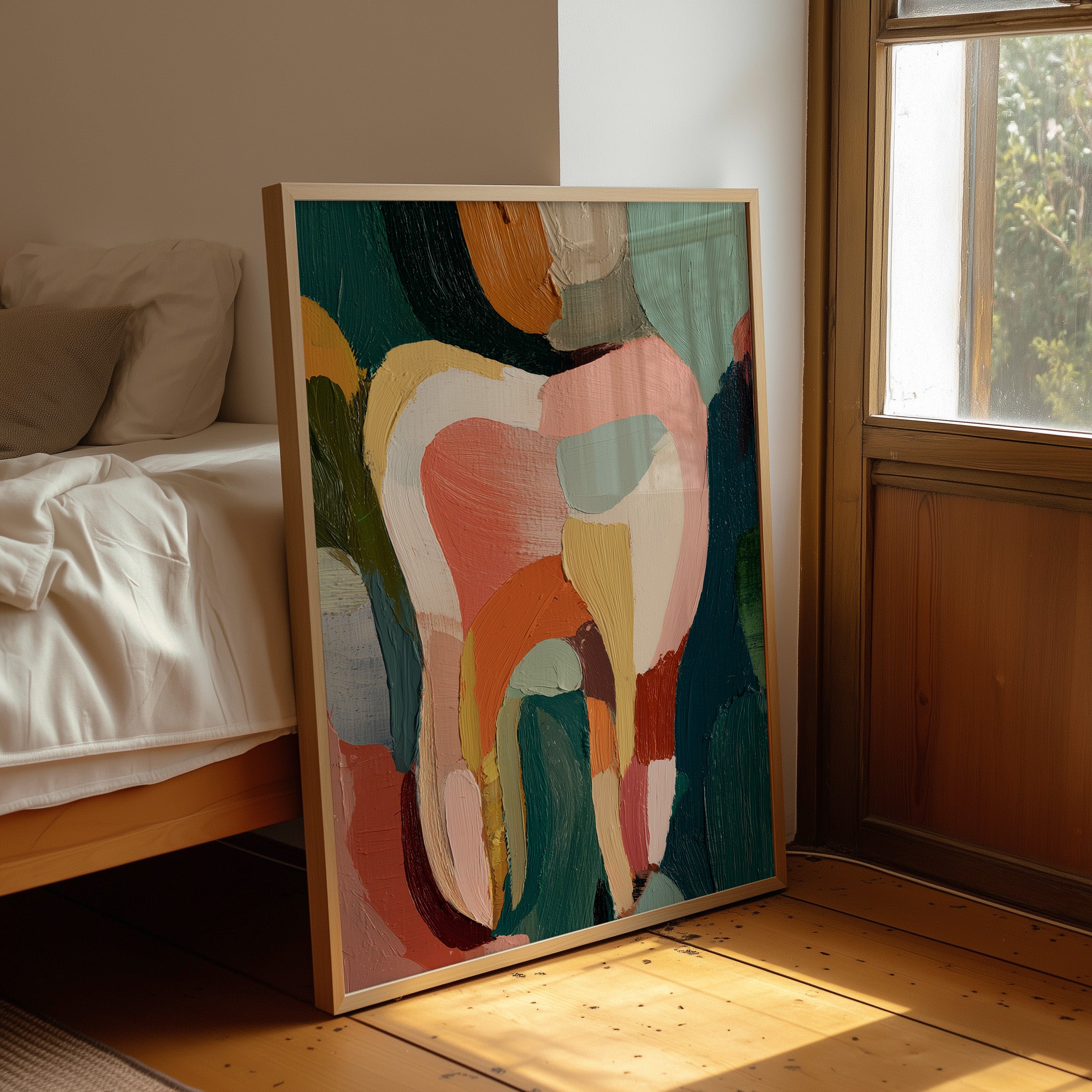 Colors Collide Where Brushstrokes Bend