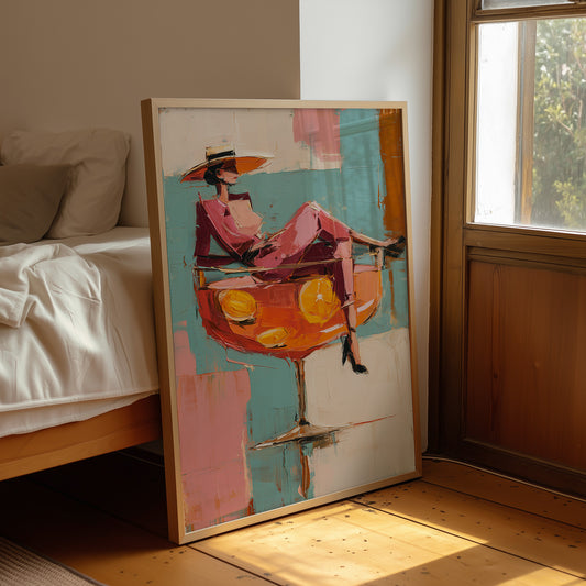 Citrus Hour With Wide-Brimmed Hat