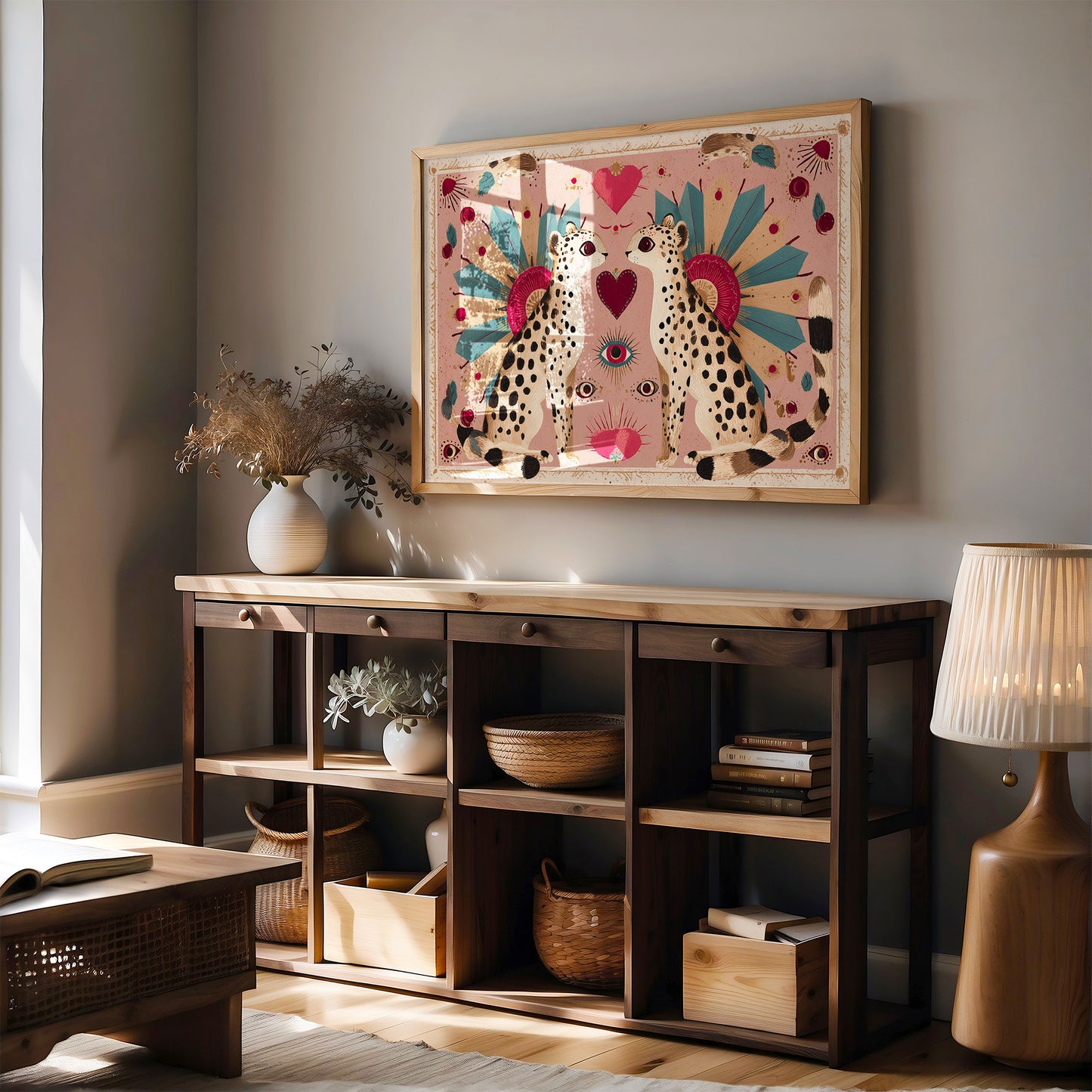 Twin Leopards Share One Heart