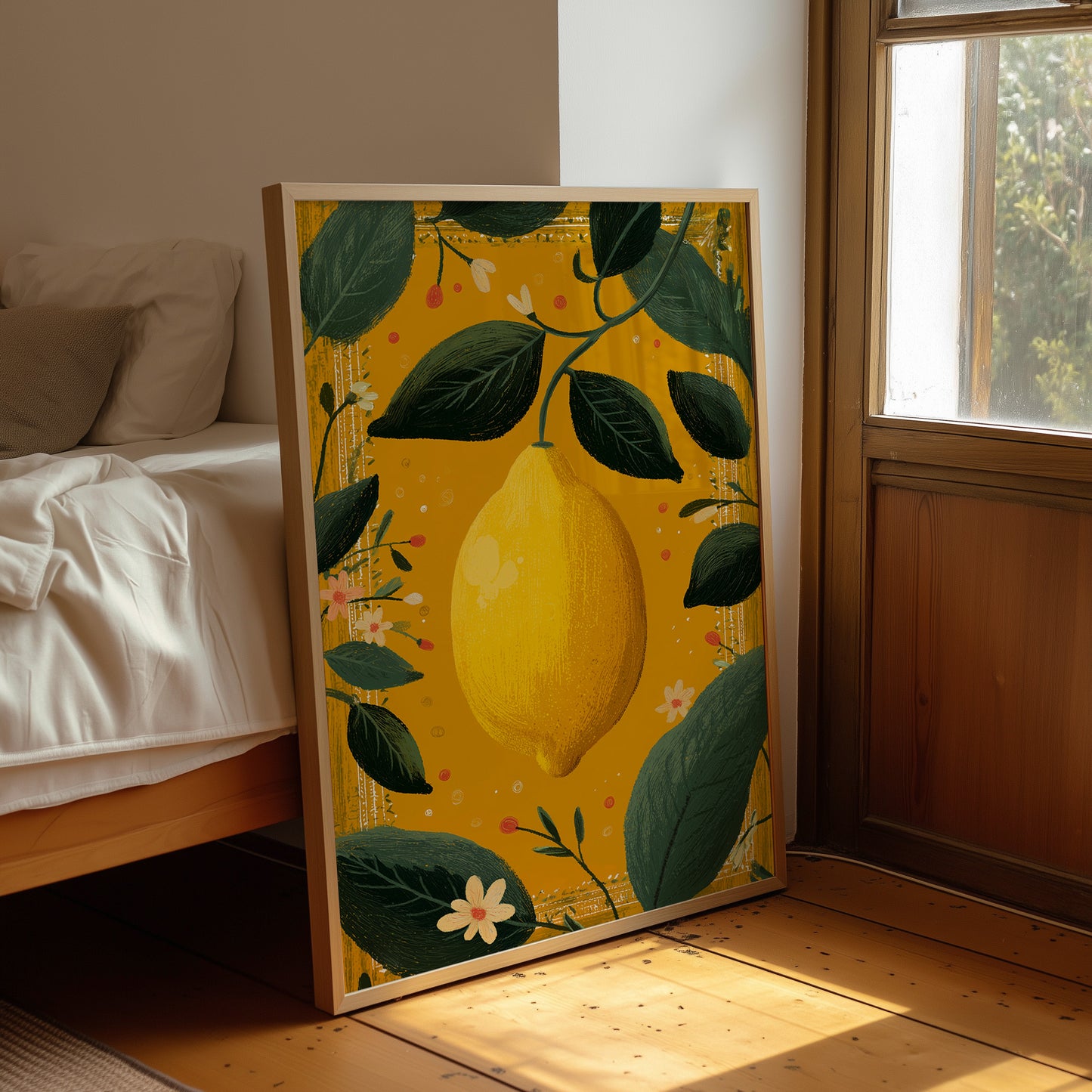 Golden Lemon Hangs In Honeyed Air