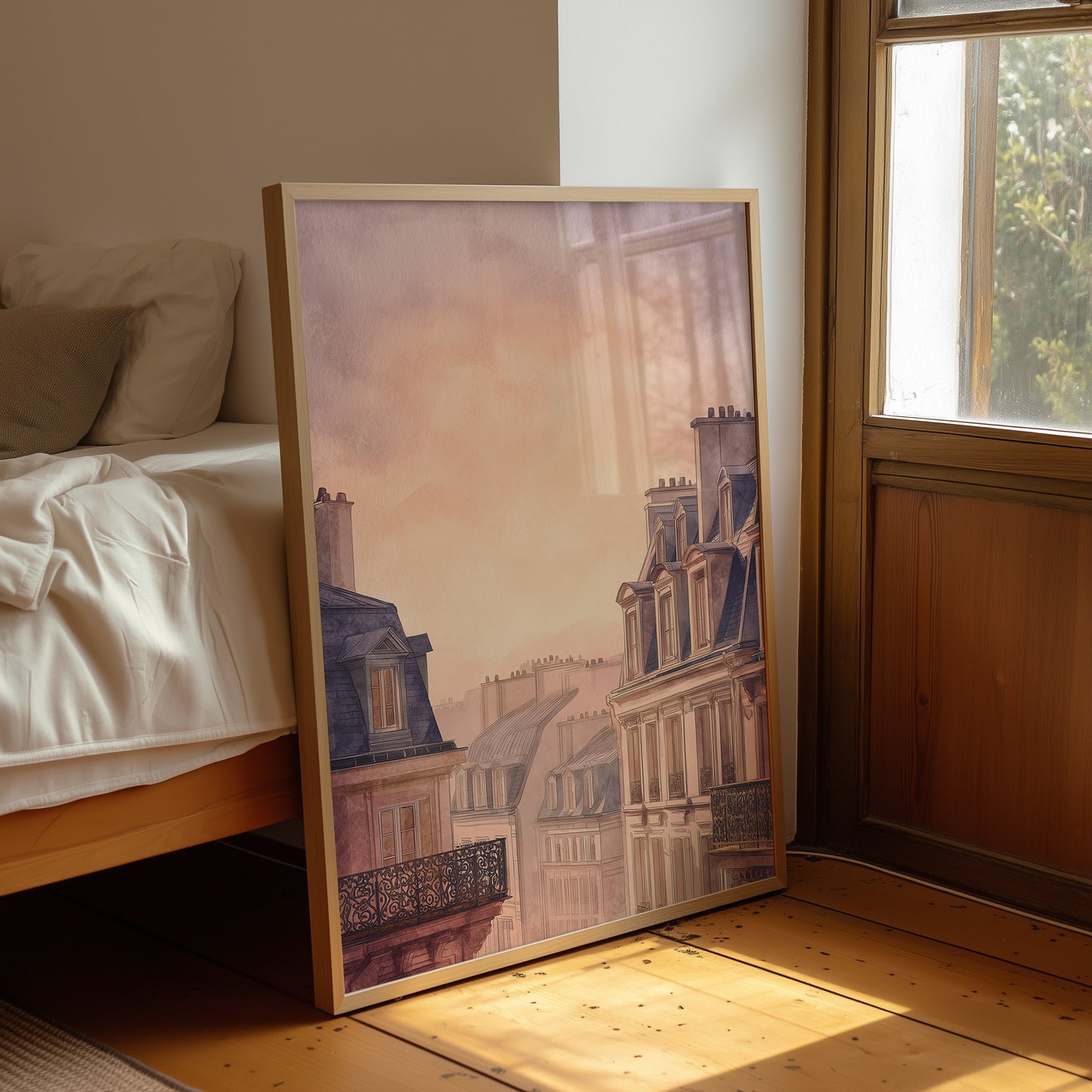 Parisian Rooftops Blush With Dawn