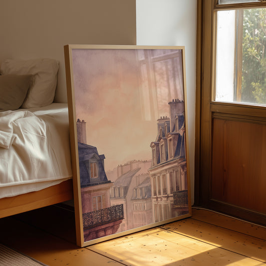 Parisian Rooftops Blush With Dawn