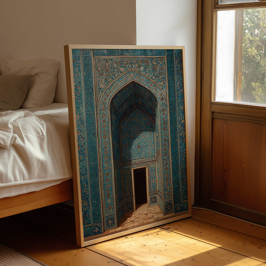 Turquoise Prayers Written In Gold