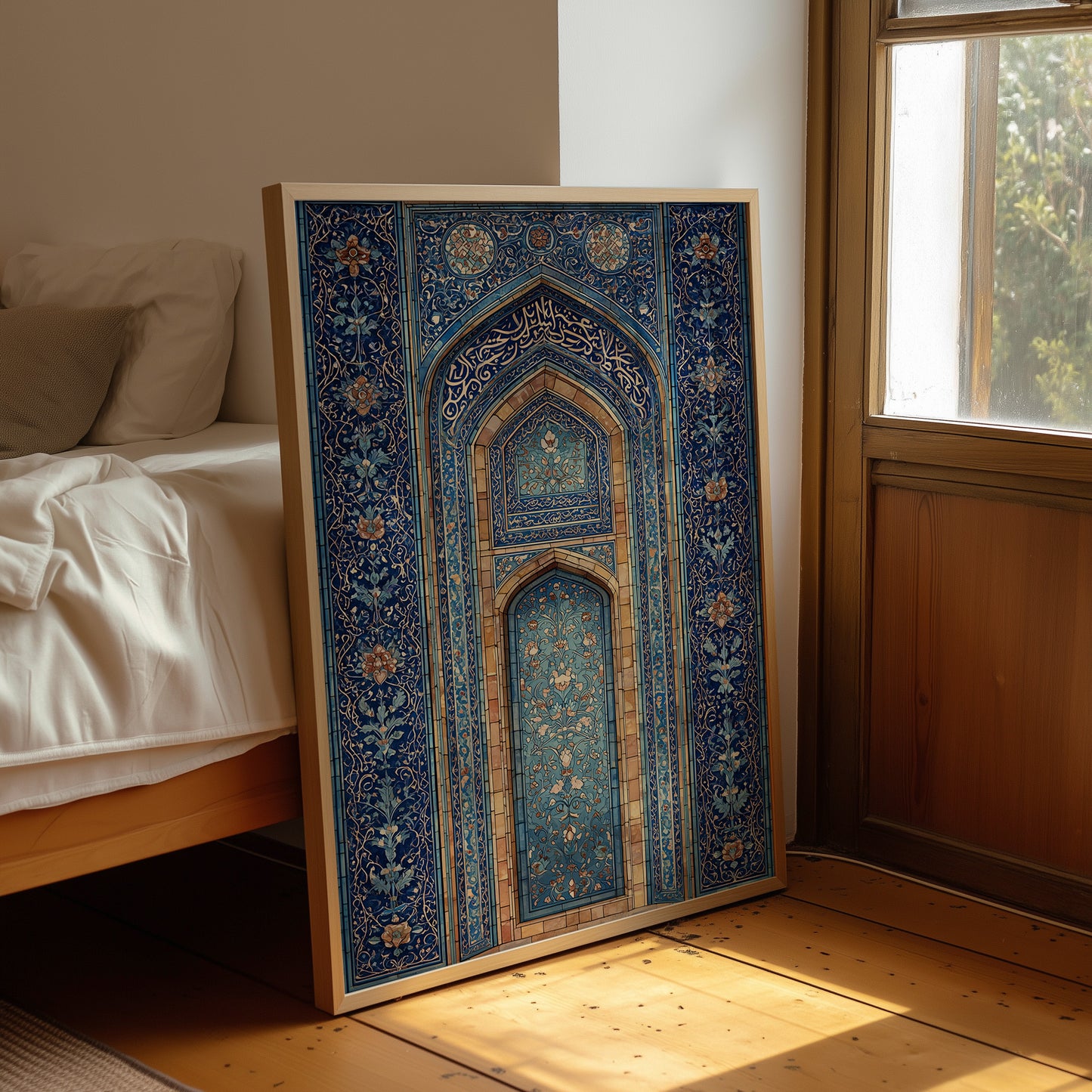 Blue Tiles Hold Ancient Prayers