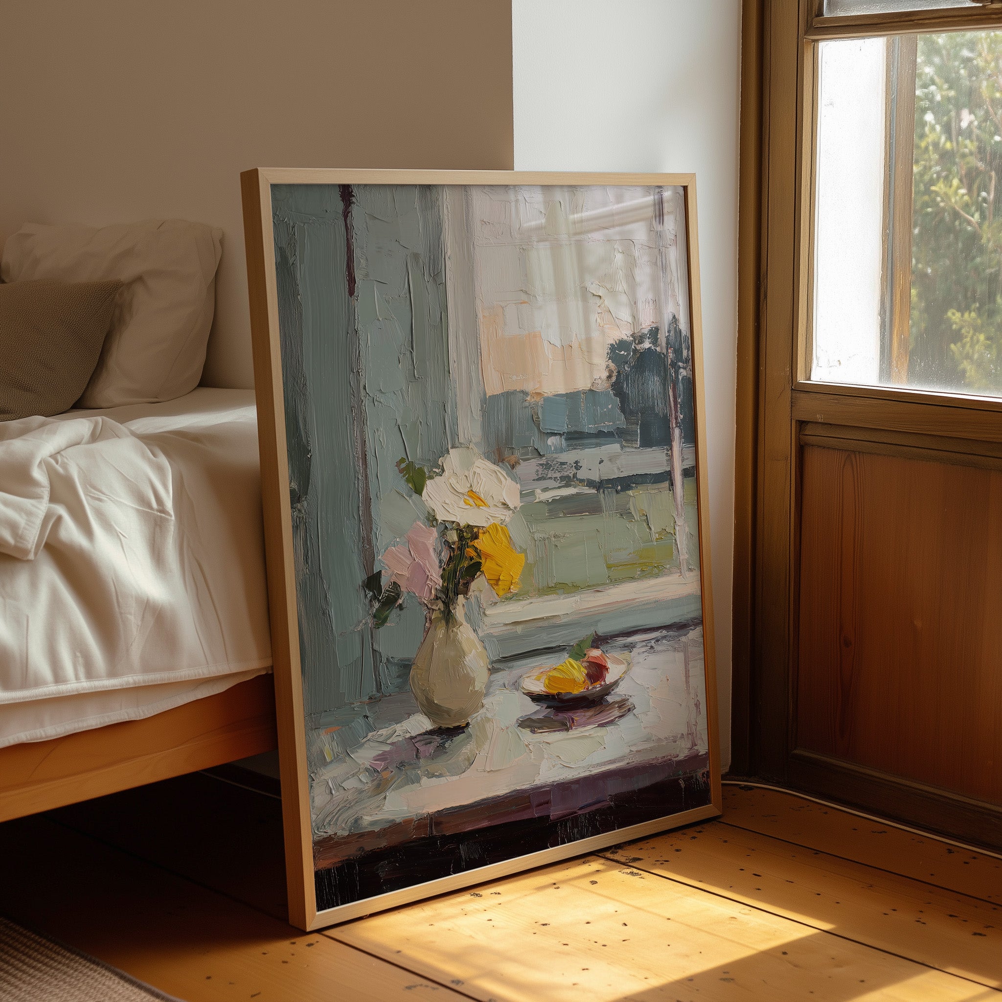 Morning Stillness On White Linen