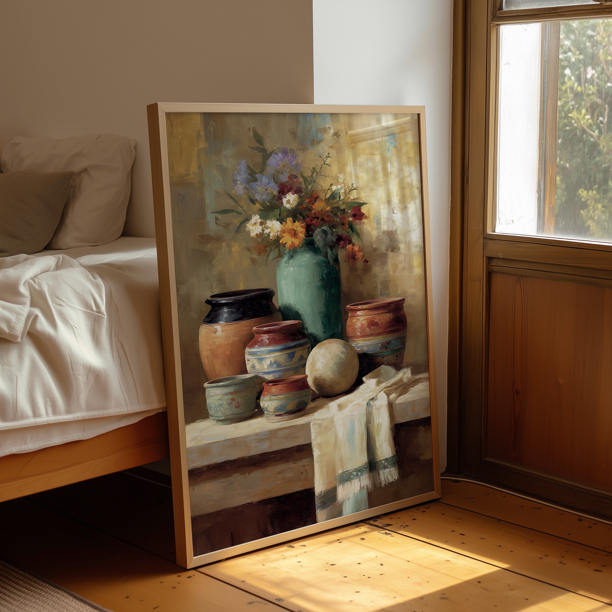 Pottery Gathers Wildflowers At Dawn