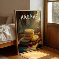 Golden Arepas In Morning Sunlight
