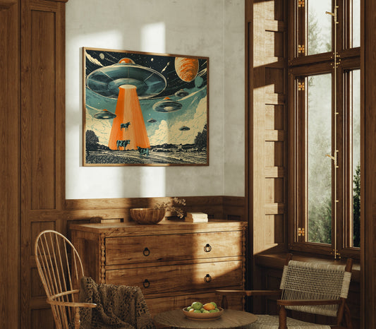 Cosmic Cows Under Orange Beams