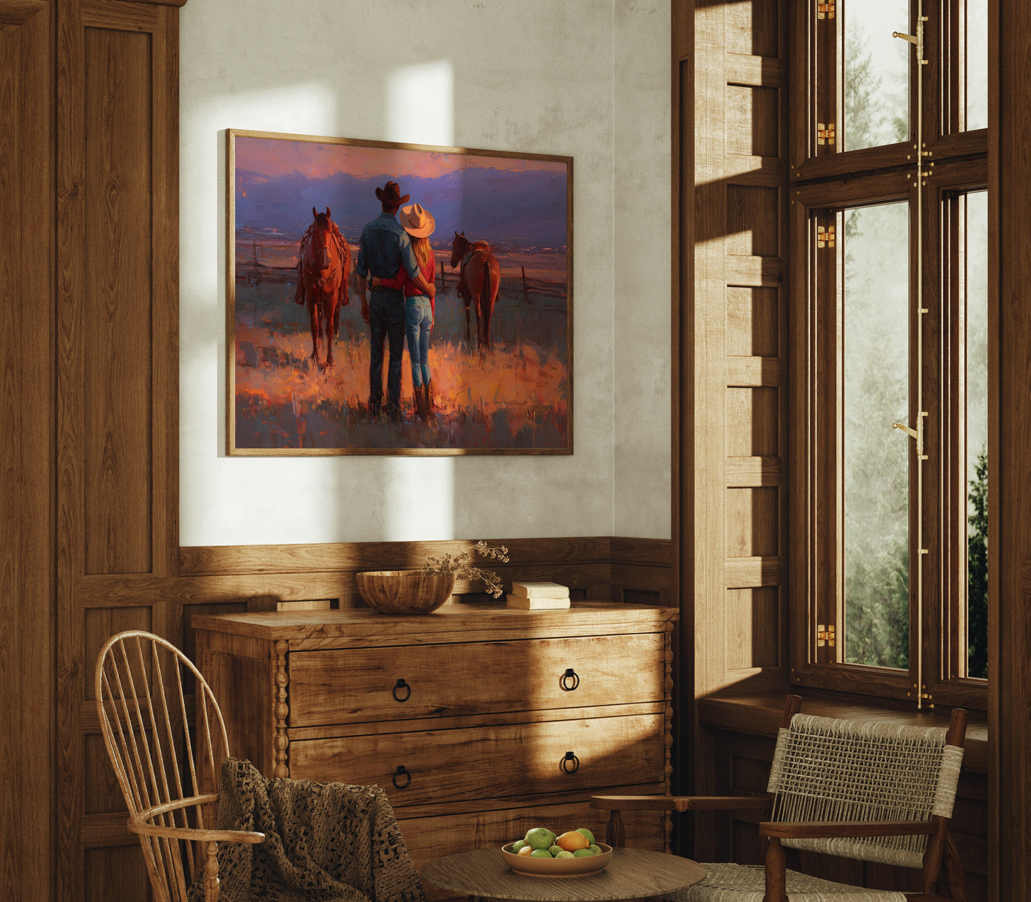 Twilight Paints Their Range Home