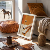 Evening Pause In Amber Light