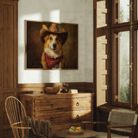 Loyal Companion In Western Attire