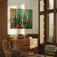 Desert Sentinels In Gilded Light