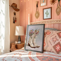 Wildflower Waltz in Ivory Leather