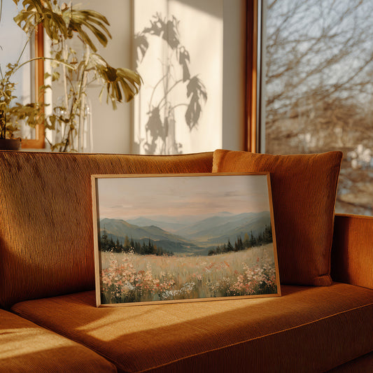 Wildflower Valley Breathes Morning Mist