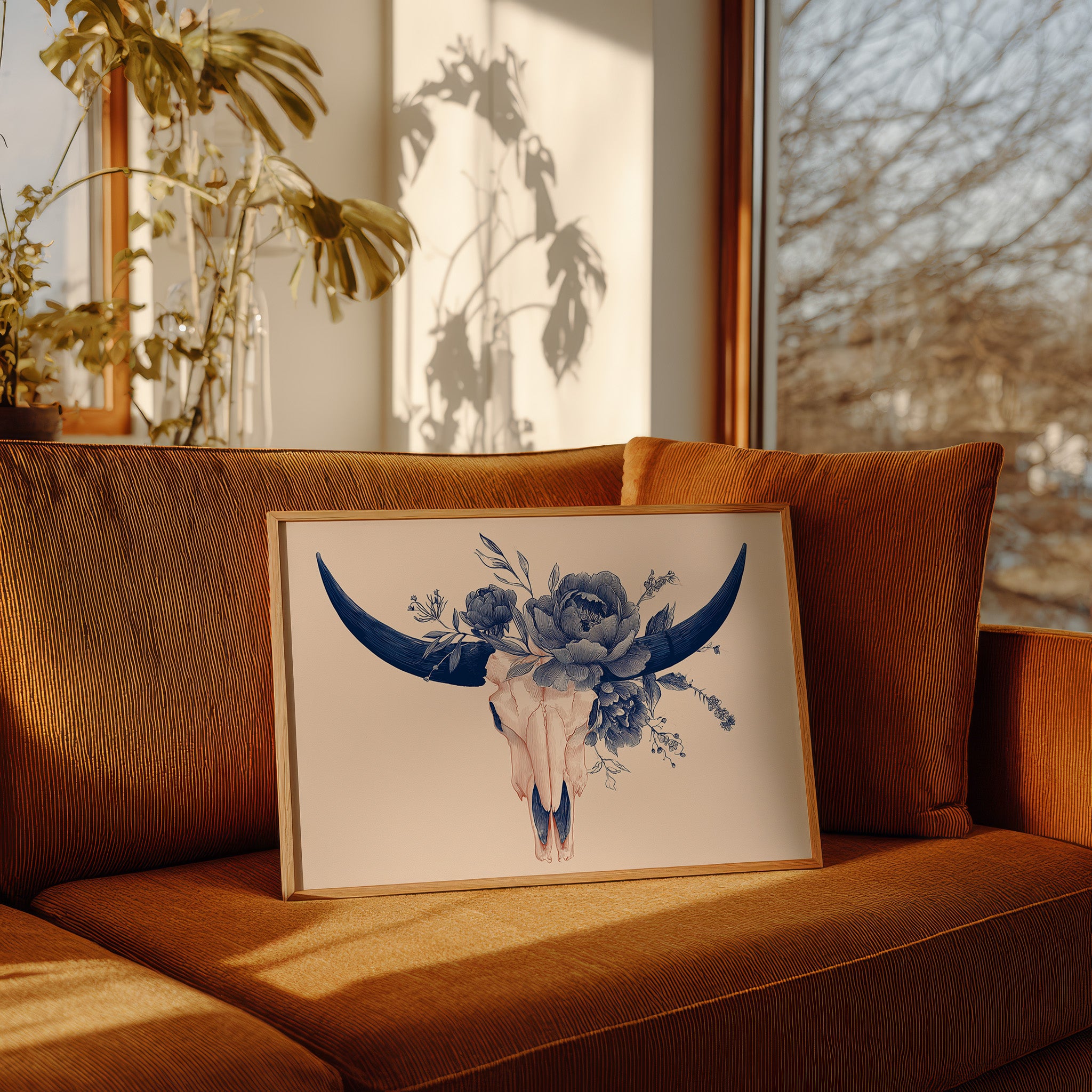 Indigo Blooms Upon Desert Remains