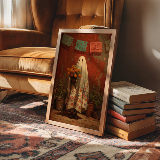 Marigold Offerings Under Papel Picado