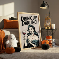 Vintage Vamp Toasts The Night