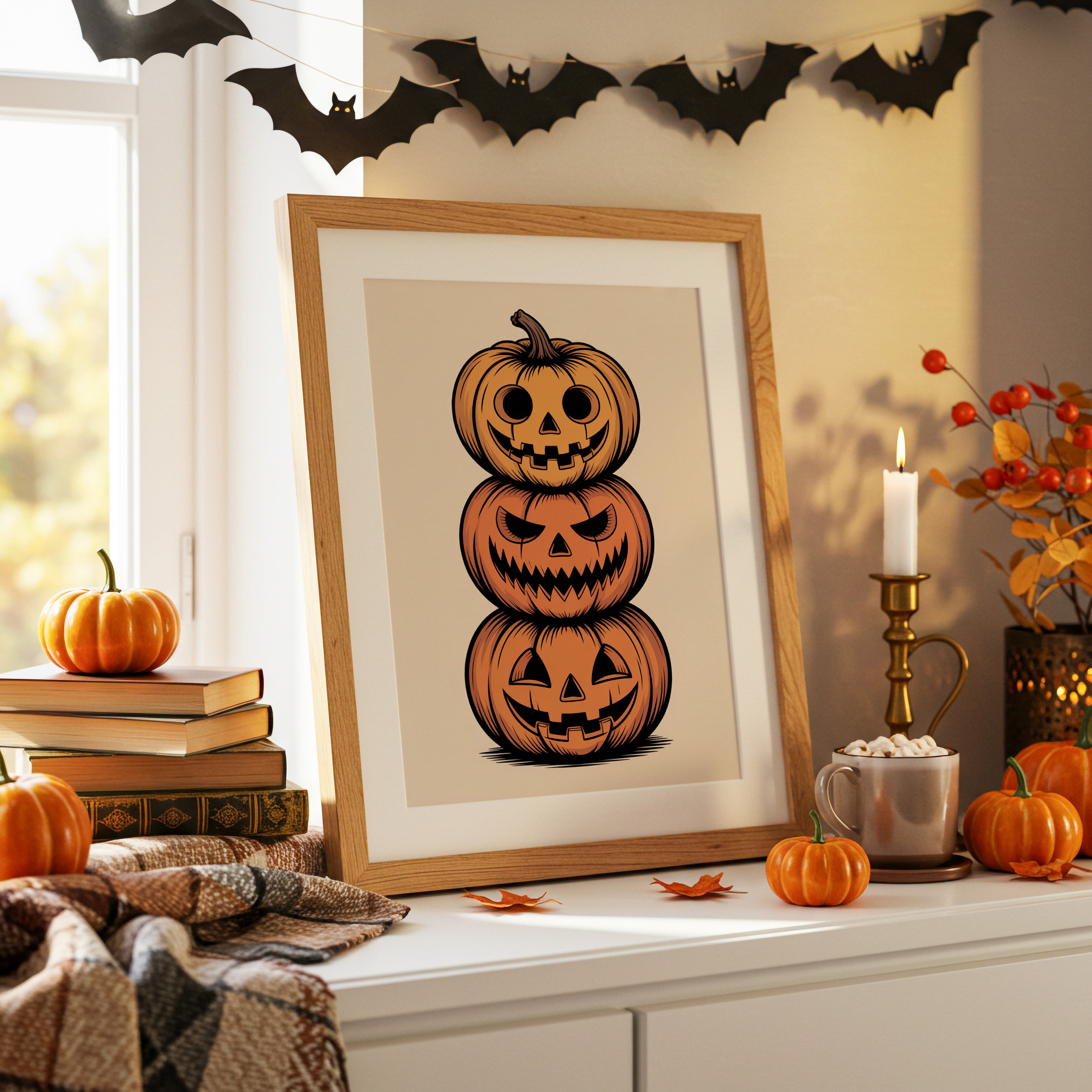 Stacked Gourds Tell October Tales