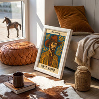 Cowboy Blues On Rustic Boards