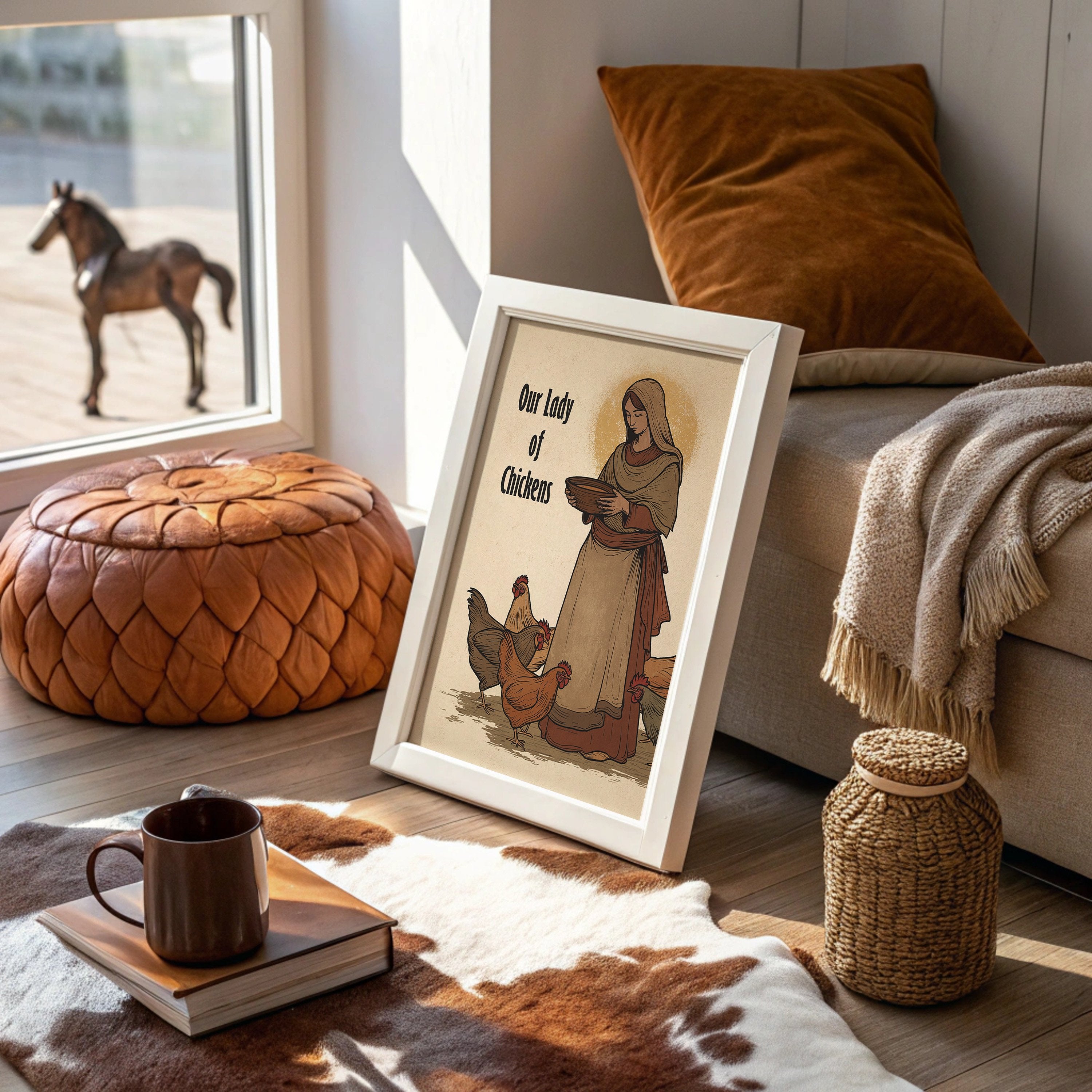 Sacred Hens And Rustic Charm