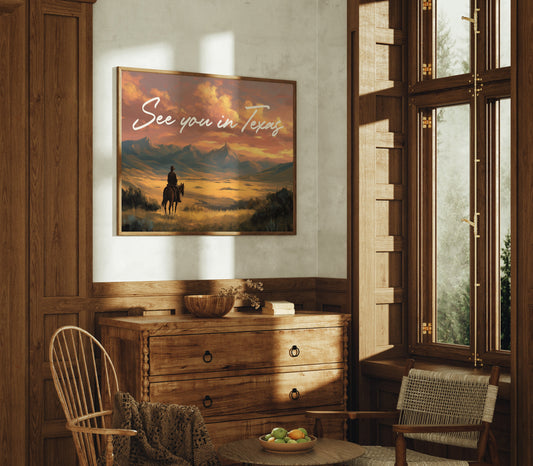 Lone Rider Faces Amber Horizon