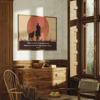 Faith Rides The Crimson Horizon