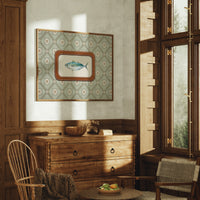 Coastal Memory In Leather Frame