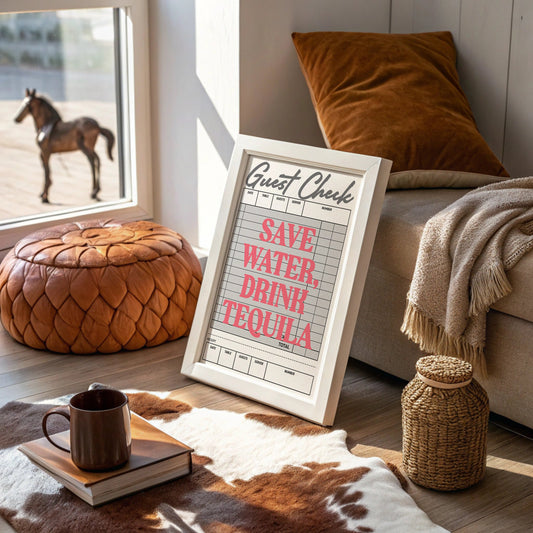 Pink Words On Restaurant Bills