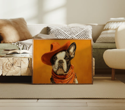 Sunset Pup Rides The Range