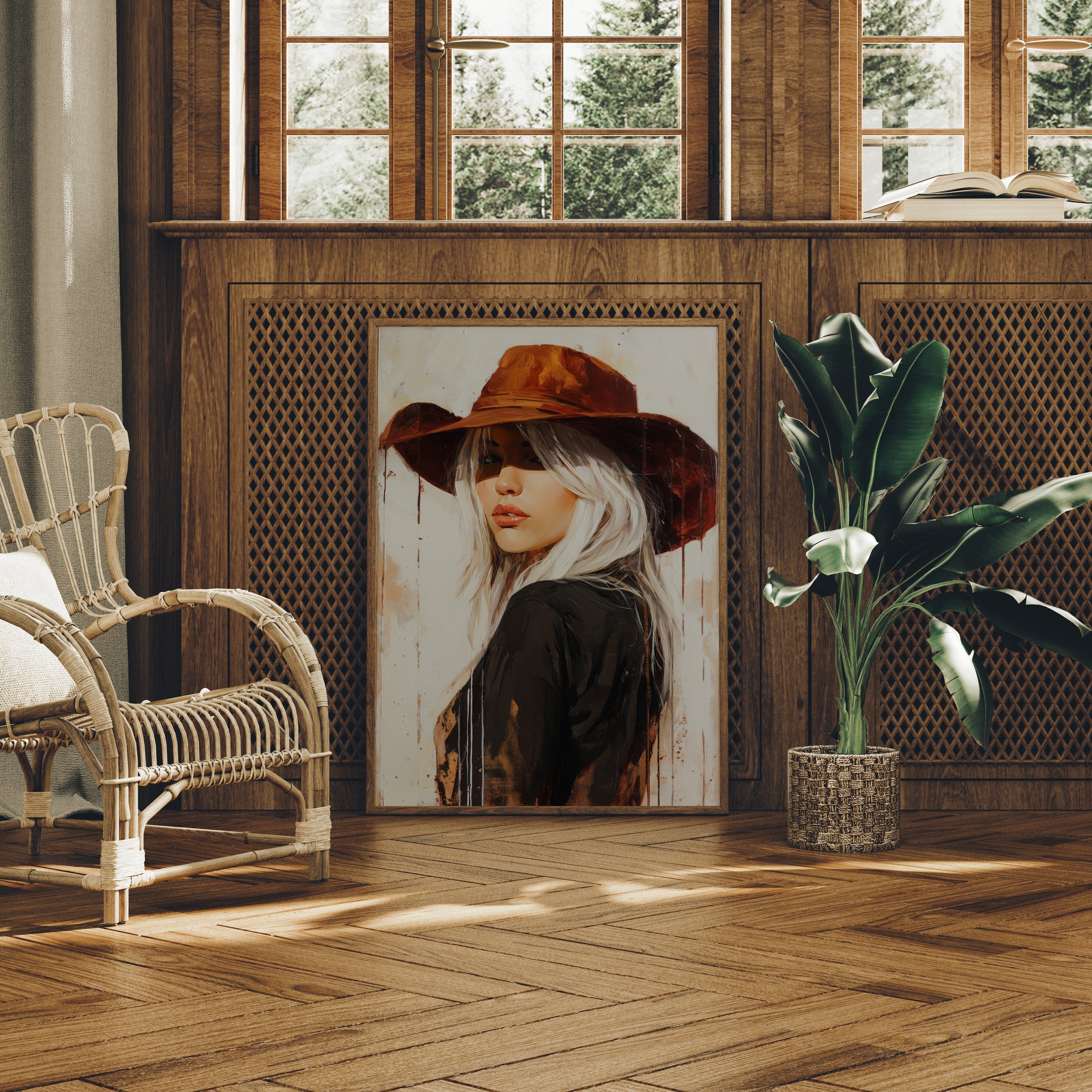 Rust And Platinum Desert Muse