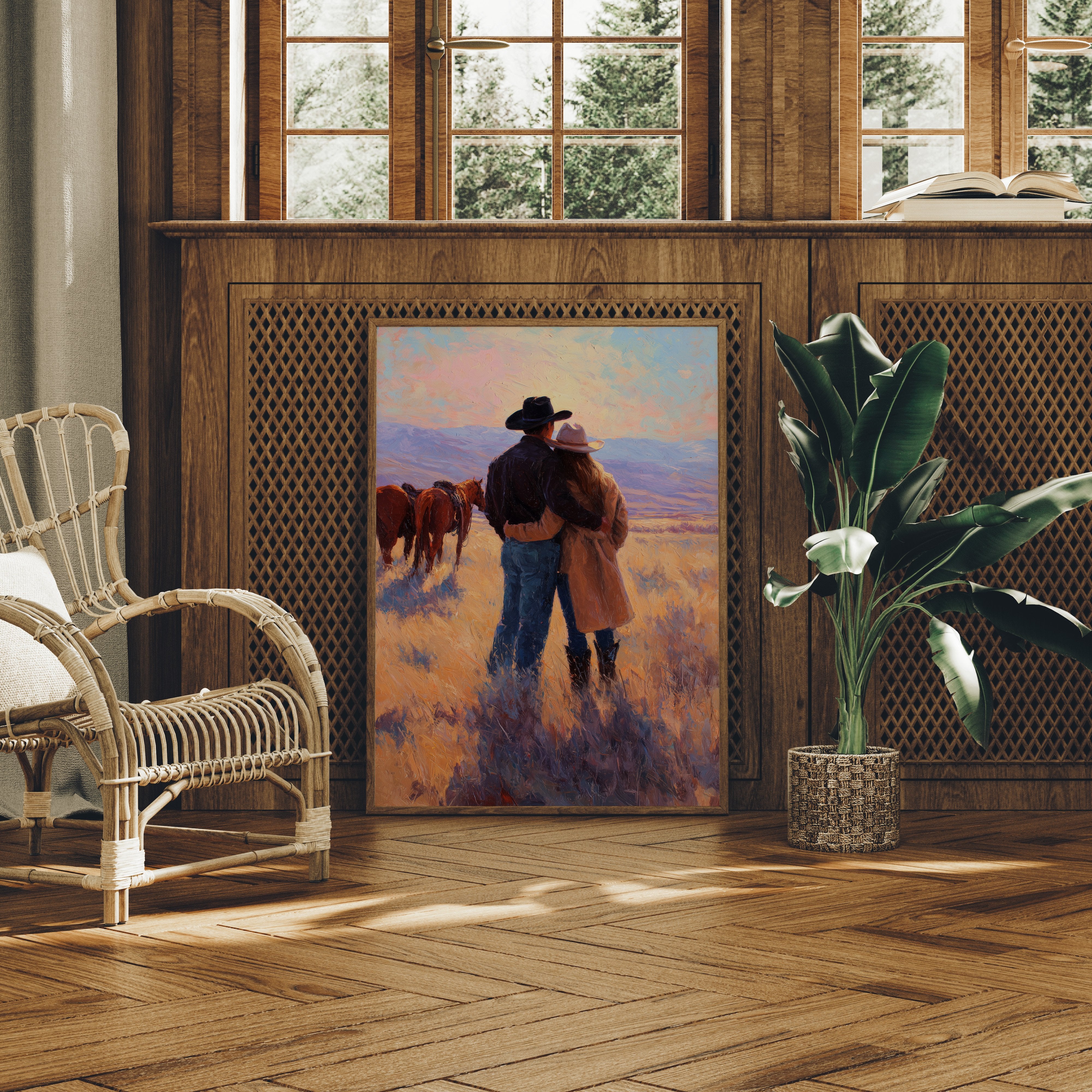 Prairie Love Under Copper Skies