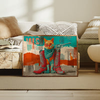 Outlaw Feline Rides At Dawn