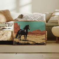 Midnight Stallion Claims Desert Throne