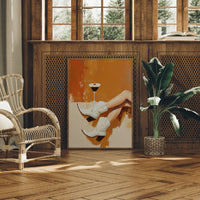 Evening Pause In Amber Light