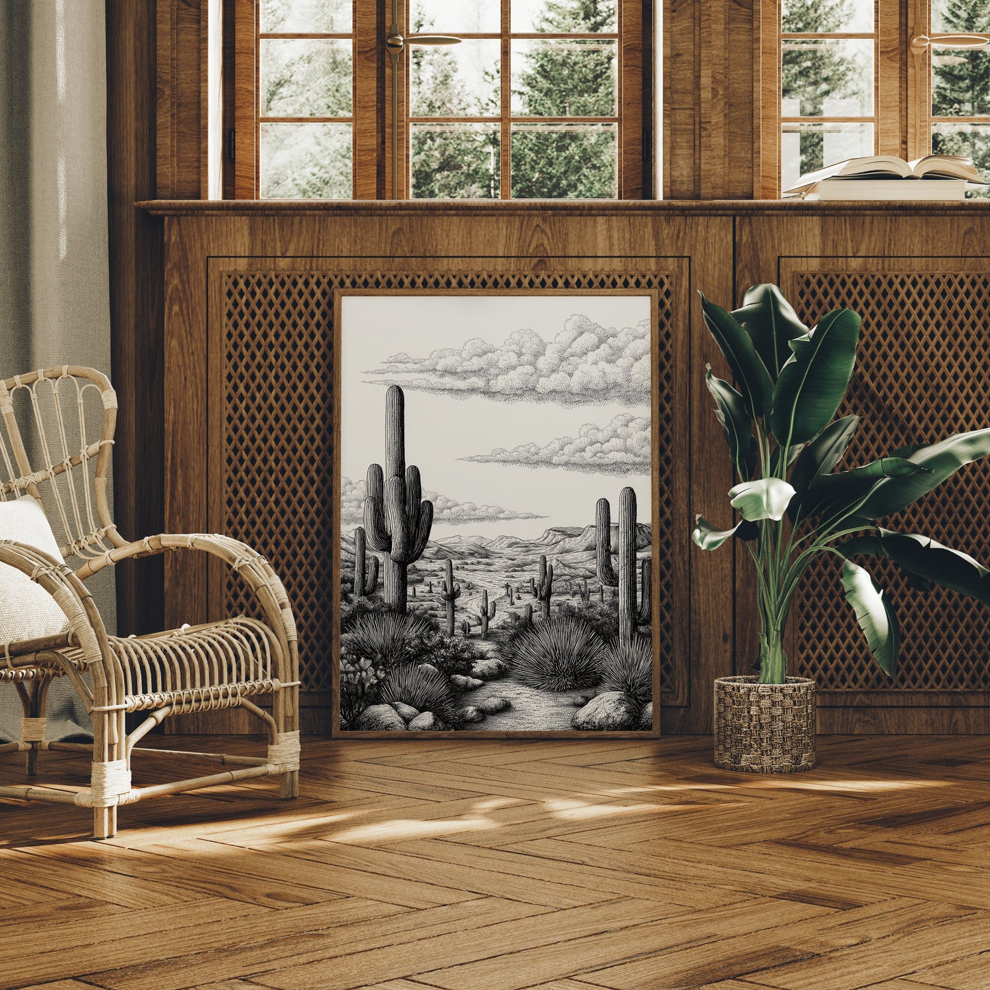 Saguaro Sketches From Desert Paths